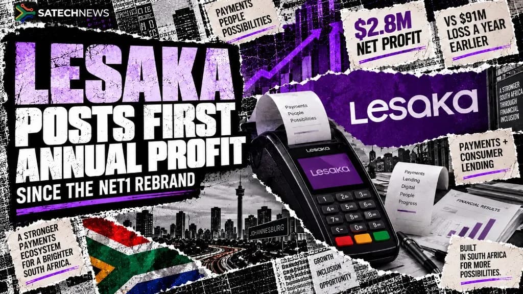 Lesaka posts its first annual profit since the Net1 rebrand